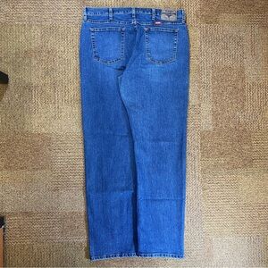 Wrangler dark blue straight leg jeans